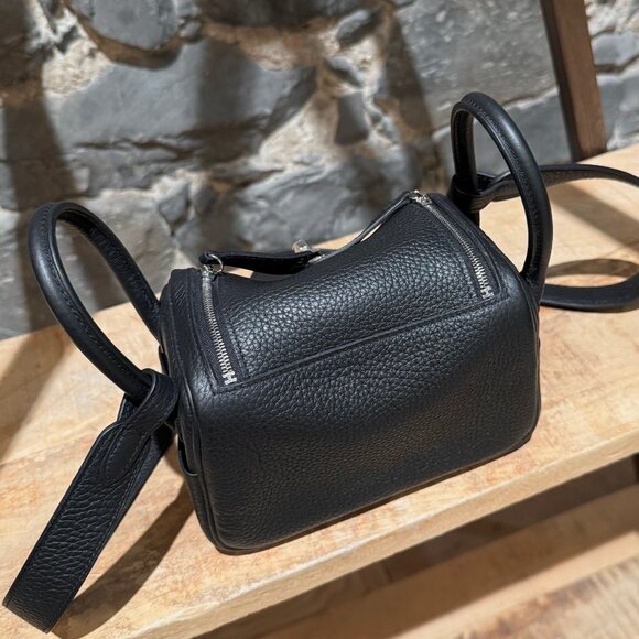 Hermès 2024 Black Taurillon Mini Lindy 20 Bag - Picture 6 of 16